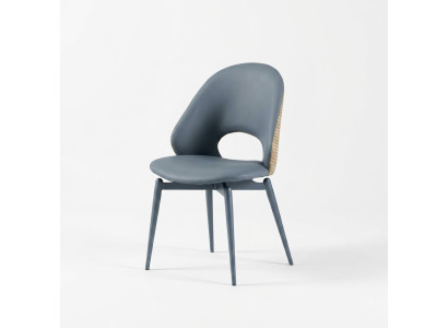 Chaises de salle à manger design à un seul siège, gris, rembourrées, nouveau mobilier en bois de luxe