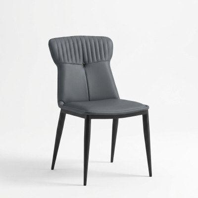 Imitation cuir Seater Designer Salle à manger Chaise bleue Siège rembourré 1 place