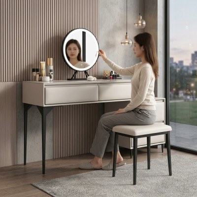 Chambre Mobilier en Bois Luxueuse Coiffeuse Design Table de Maquillage