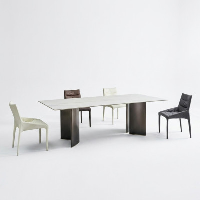 Ensemble de salle à manger Table à manger élégante 6 chaises Groupe cadre en bois 7 pièces