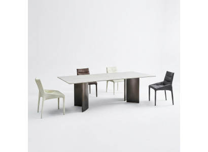 Ensemble de salle à manger Table à manger élégante 6 chaises Groupe cadre en bois 7 pièces