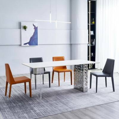 Ensemble de salle à manger Ensemble salle à manger 6x Chaises Groupe de sièges Table à manger Mobilier de salle à manger
