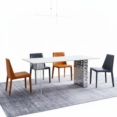 Ensemble de salle à manger Ensemble salle à manger 6x Chaises Groupe de sièges Table à manger Mobilier de salle à manger