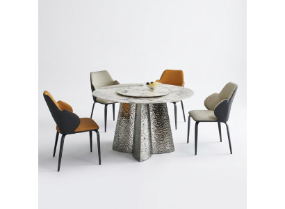 Ensemble de salle à manger moderne 6x Chaises Groupe de sièges Table à manger de luxe 7 pièces. ensemble