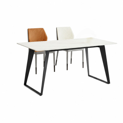 Table à manger blanche Tables de cuisine design Meubles de salle à manger Tables en bois