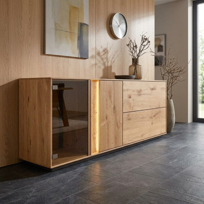 Meuble de télévision en bois - Buffet pour le salon - Armoire TV - Meuble télévision bas - Nouveaux meubles
