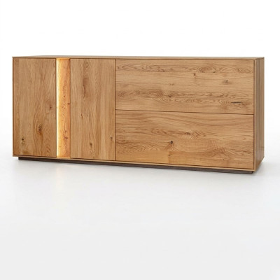 Coffre en bois brun Commode de salon Commodes Luxueux bahut de tiroirs neuf