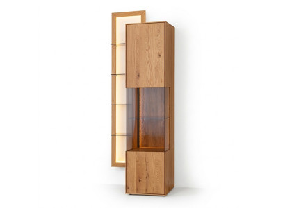 Designer Buffet de salle à manger en bois marron Armoire Salon Vitrine neuve