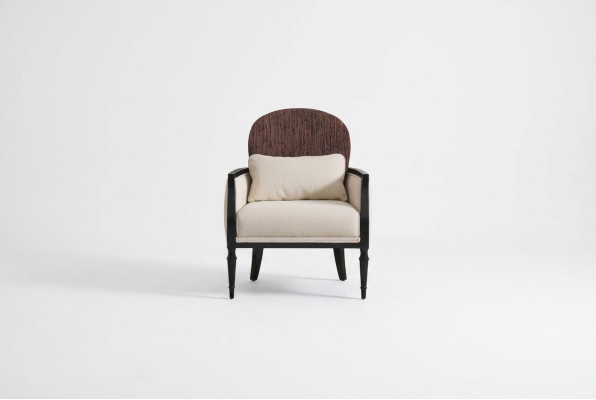 Salle de séjour Fauteuil blanc Designer Monoplace Luxe Détente 1 place nouveau