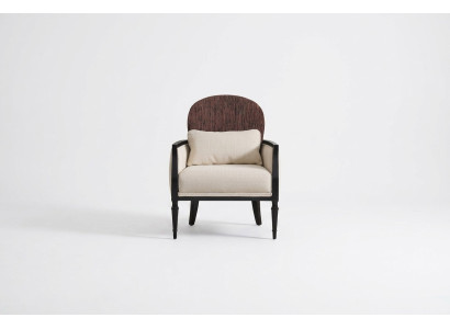 Salle de séjour Fauteuil blanc Designer Monoplace Luxe Détente 1 place nouveau