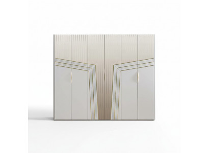 Armoire blanche moderne en bois Armoire de chambre Meubles de luxe nouveaux