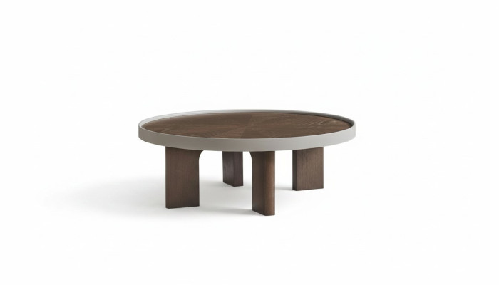 Table basse ronde moderne de designer marron Tables basses table de salon