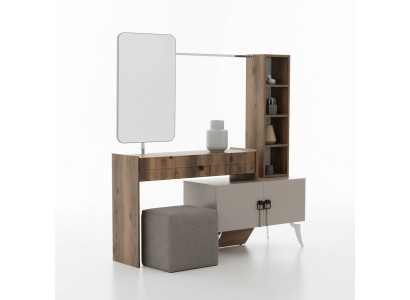 Moderne chambre bois coiffeuse avec miroir Designer Mobilier de luxe