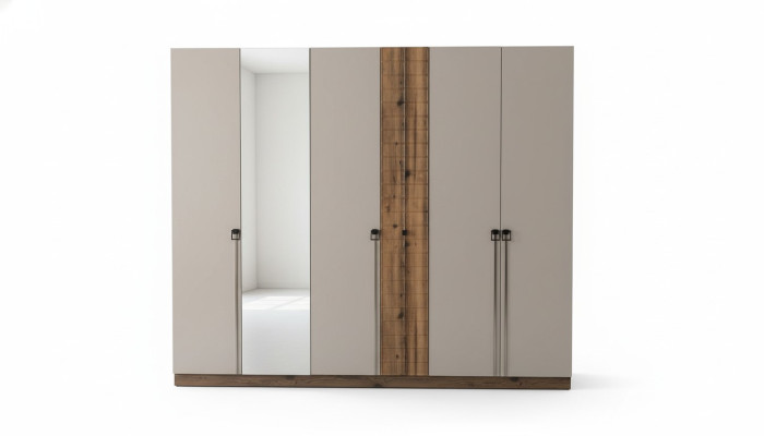 Armoire de chambre beige Armoires de designer Armoires de luxe Armoires en bois