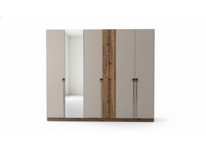 Armoire de chambre beige Armoires de designer Armoires de luxe Armoires en bois