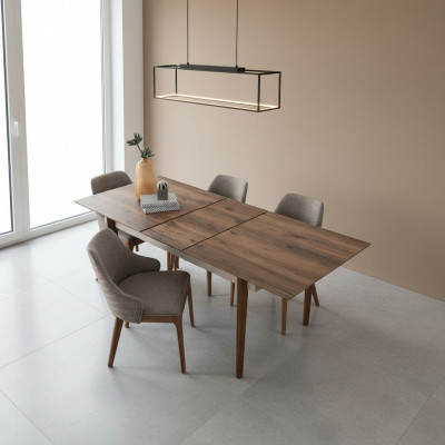 Grande salle à manger, Table brune, Meubles en bois, Tables de salle à manger de designer