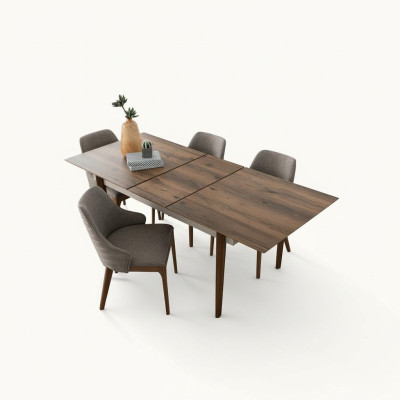 Grande salle à manger, Table brune, Meubles en bois, Tables de salle à manger de designer