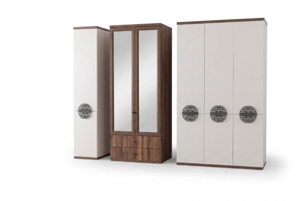 Armoire de chambre blanche Mobilier en bois Armoire moderne de designer