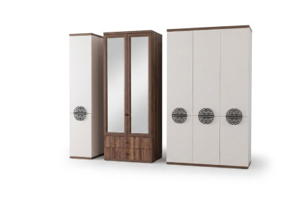 Armoire de chambre blanche Mobilier en bois Armoire moderne de designer