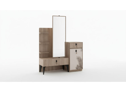 Chambre de Luxe Moderne Commode avec Miroir Mobilier Moderne en Bois Neuf