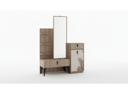 Chambre de Luxe Moderne Commode avec Miroir Mobilier Moderne en Bois Neuf