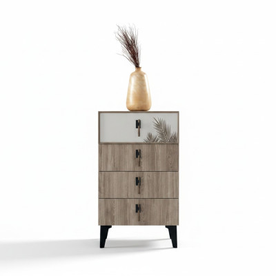 Chambre Meubles Marron Clair Grande Commode Designer 4x Porte Commode