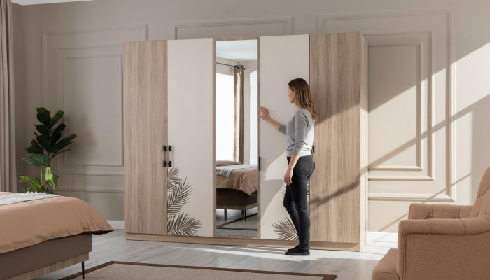 Design de garde-robe Mobilier de chambre à coucher moderne de luxe