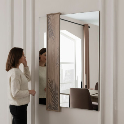 Miroir mural design Miroir rectangulaire moderne Mobilier de salle à manger neuf