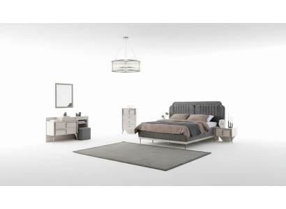 Chambre complète avec lit en suite, 2 tables de chevet, meubles de luxe en 7 pièces.