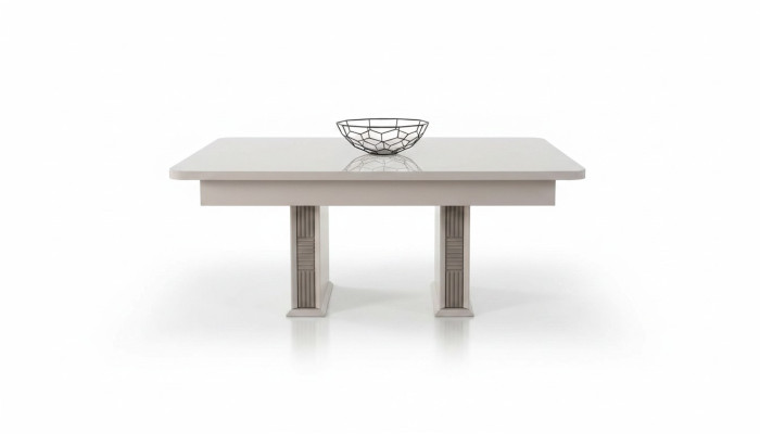 Table basse blanche Salon Tables en bois Meubles de luxe Tables de designer