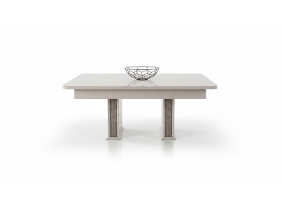 Table basse blanche Salon Tables en bois Meubles de luxe Tables de designer