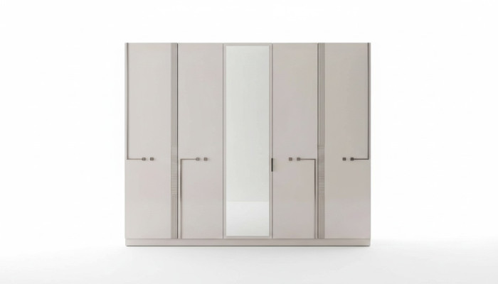 Armoires de chambre à coucher de concepteur de garde-robe moderne à 4 portes