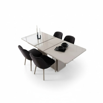Table de salle à manger blanche luxueuse Mobilier de salle à manger Tables en bois Tables