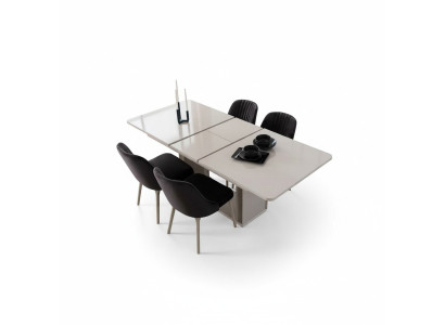 Table de salle à manger blanche luxueuse Mobilier de salle à manger Tables en bois Tables