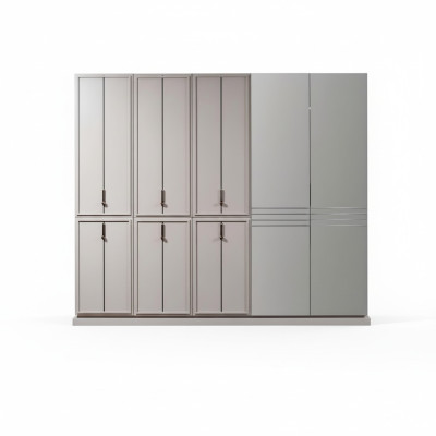 Placard de chambre gris Armoires de luxe Armoire en bois Meubles Armoire