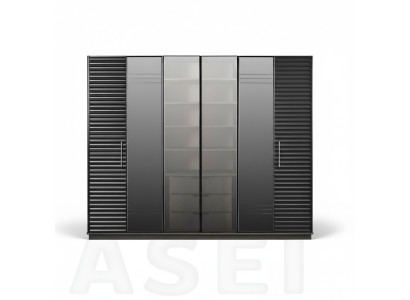 Armoire noire Armoires de luxe Armoire de chambre Mobilier en bois