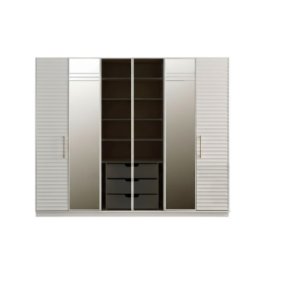 Armoire de designer avec miroir Chambre Armoire de luxe Mobilier de chambre