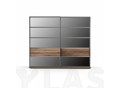 Armoire noire Mobilier de chambre moderne Armoire en bois