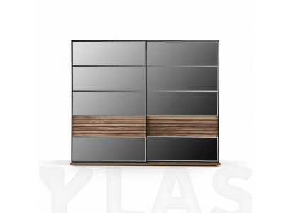 Armoire noire Mobilier de chambre moderne Armoire en bois