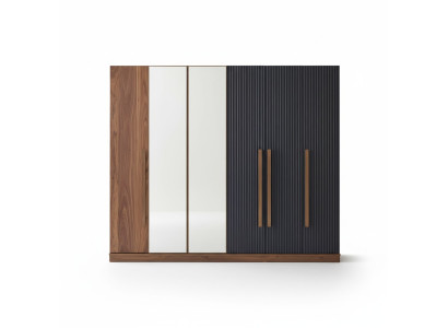Armoire brune de designer de luxe en bois meuble armoire.