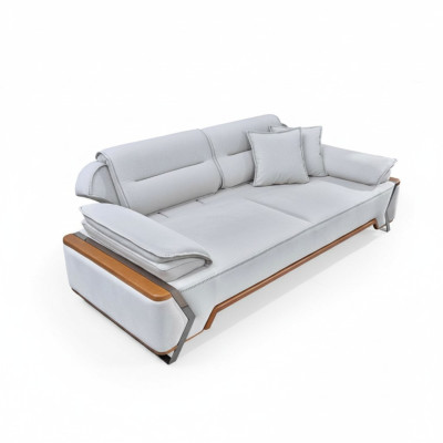 Canapé Blanc de designer de luxe pour salon Rembourrage canapé 3 places Neuf 3 places