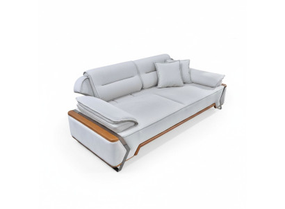 Canapé Blanc de designer de luxe pour salon Rembourrage canapé 3 places Neuf 3 places