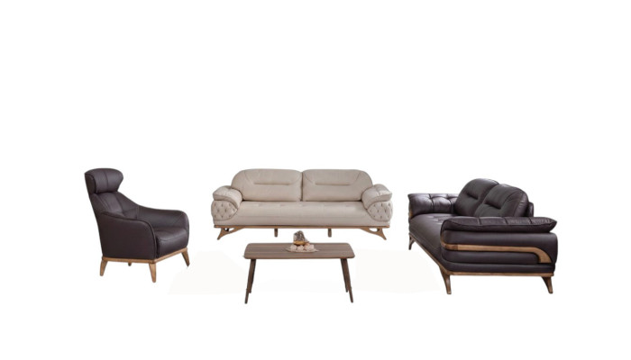 Salon Mobilier Canapé Designer Ensemble de canapés Trois places Fauteuil Groupe de sièges neuf