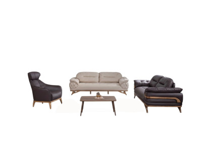 Salon Mobilier Canapé Designer Ensemble de canapés Trois places Fauteuil Groupe de sièges neuf