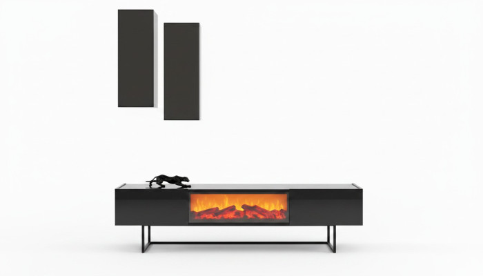 Ensemble de salon moderne, luxueuse armoire TV avec 2 armoires murales, 3 pièces.