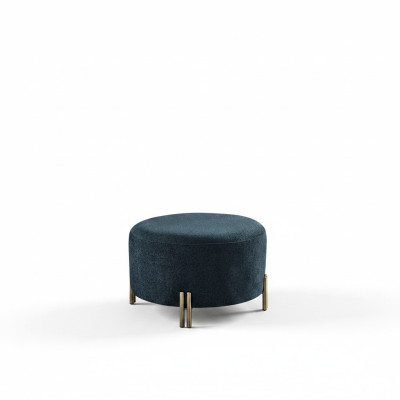 Designer Tabouret Bleu Foncé Salon Repose-pieds Siège Mobilier Meuble Noble