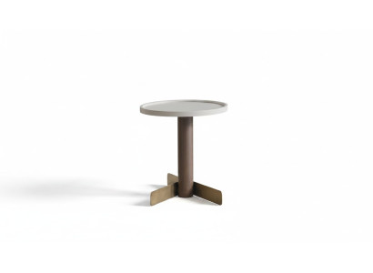 Table d'appoint Salon Mobilier Designer Brun Elégant Table en bois
