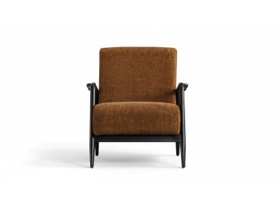 Salon fauteuil marron Lounge une place Tissu Fauteuil Tissu Mobilier neuf