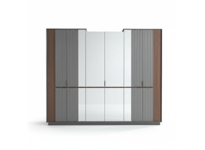 Vitrine en verre moderne, armoires de luxe pour vêtements, mobilier en bois pour la chambre.