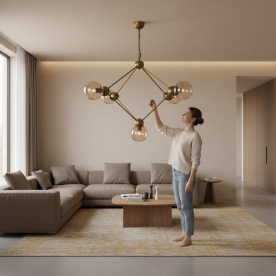 Lustre Plafonnier Luminaires Lampe Luminaire 100x90